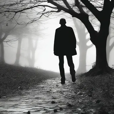 In the classic novel, the protagonist's troubled past would drag behind him, haunting every step.