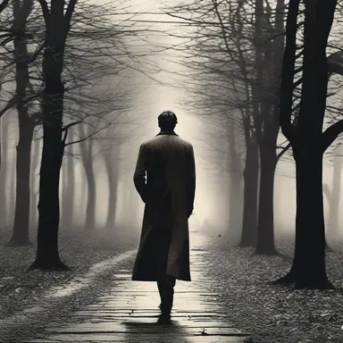 In the classic novel, the protagonist's troubled past would drag behind him, haunting every step.