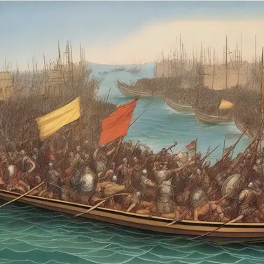 During the Battle of Marathon in 490 BCE, the Persian army dragged their warships across the isthmus to surprise the Athenians.