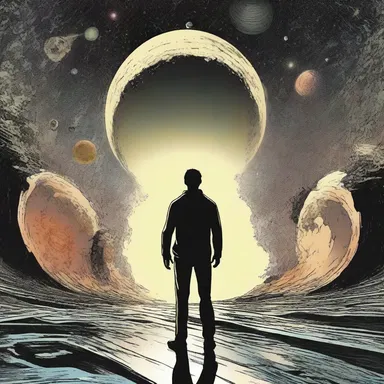 In the science fiction novel, the protagonist was dragged into a parallel universe against their will.