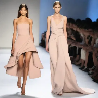 The fashion designer wanted to drag the hemline of the dress for a more dramatic effect on the runway.