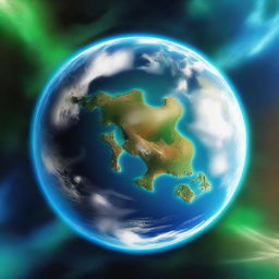 A high quality digital art piece depicting our planet Earth