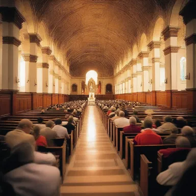 Upon witnessing a divine miracle, the congregation's mouths fell open in awe and reverence.