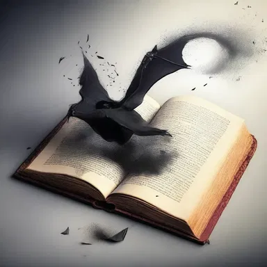 The protagonist cautiously opened the old book, causing it to fall open, revealing a dark and sinister spell.