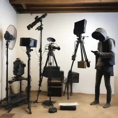 The filmmaker had a collection of props and costumes on hand, making it easier to shoot scenes without delay.