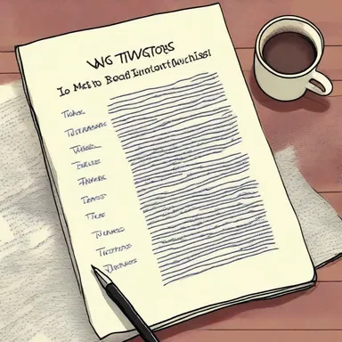 The author had a list of ideas and plot twists on hand, ensuring a smooth writing process for their next novel.