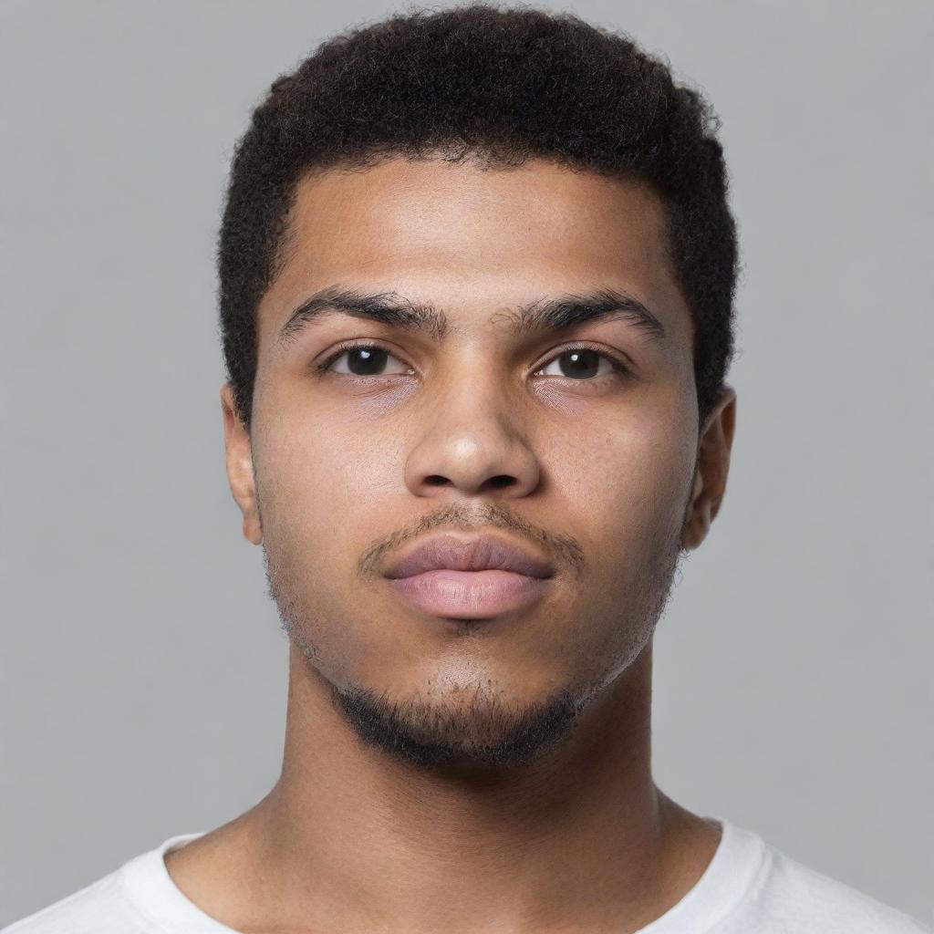 A profile photo of a 25-year-old handsome boy with a grey background. The name 'Muhammad Ali' is written in white color.