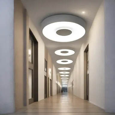 The architect decided to use town gas as a unique feature in the design of the building's lighting system.