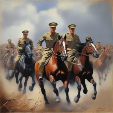 The painting depicted the bravery and resilience of the armed forces in a unique and artistic way.
