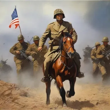 The painting depicted the bravery and resilience of the armed forces in a unique and artistic way.