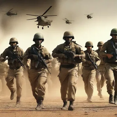 The action-packed movie portrayed a group of skilled individuals who used their armed forces training to save innocent lives.