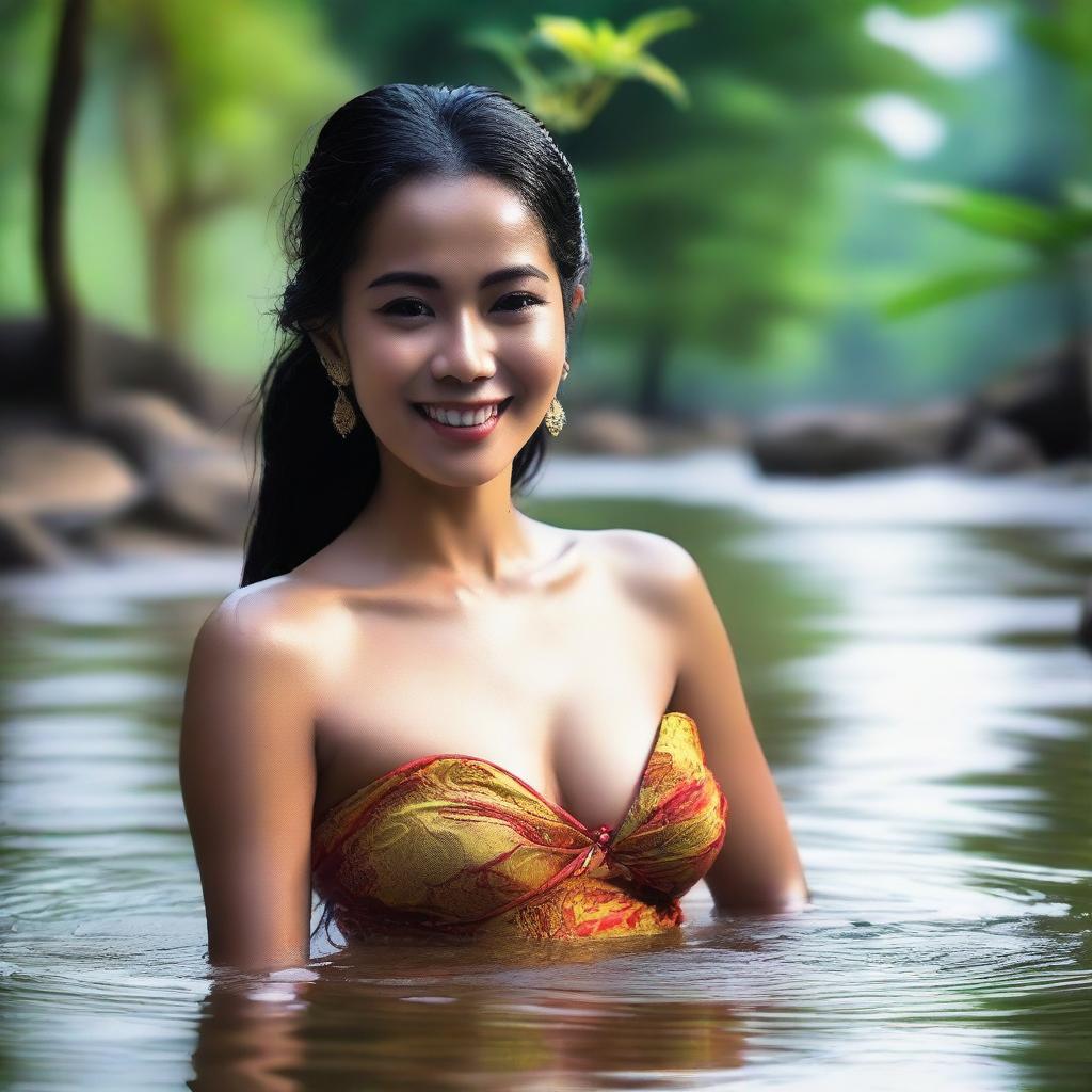 This is a high-definition, realistic photo of a beautiful and sexy Indonesian woman