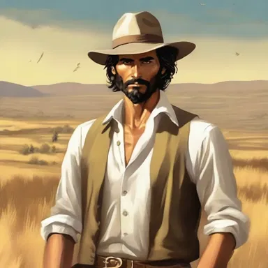 The protagonist in the novel was a young and ambitious gold panner who sought fortune in the dangerous gold fields.