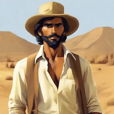 The protagonist in the novel was a young and ambitious gold panner who sought fortune in the dangerous gold fields.