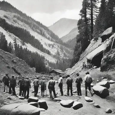 During the California Gold Rush in the mid-19th century, thousands of gold panners flocked to the Sierra Nevada mountains in search of their fortune.