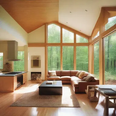 The architect premeditated the layout of the house, envisioning an open floor plan with plenty of natural light.