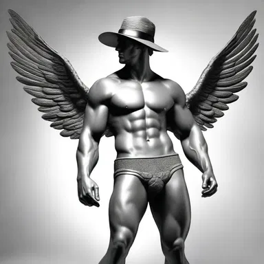 According to Greek mythology, Hermes, the messenger of the gods, often wore a snap-brim hat adorned with wings.