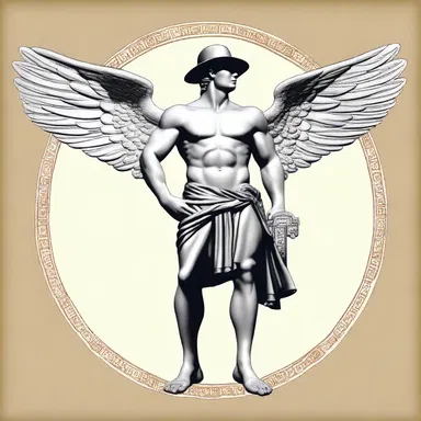 According to Greek mythology, Hermes, the messenger of the gods, often wore a snap-brim hat adorned with wings.