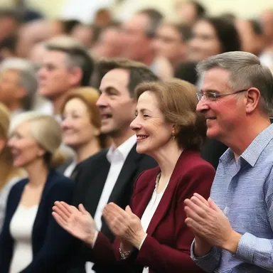 The deafening applause washed over the author as they received a standing ovation for their best-selling novel.