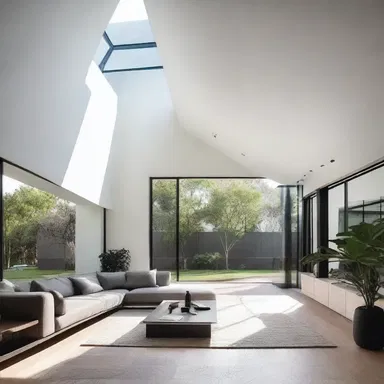 The minimalist design of the house made it susceptible to natural lighting.