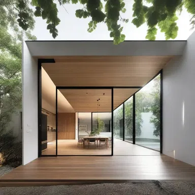 The minimalist design of the house made it susceptible to natural lighting.