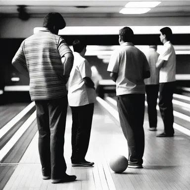 During a religious bowling league at the local alley, the bowlers were careful not to cross the foul line as a sign of respect and reverence.