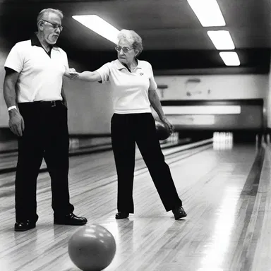 During a religious bowling league at the local alley, the bowlers were careful not to cross the foul line as a sign of respect and reverence.