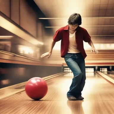 In the fantasy novel, the protagonist unknowingly crosses the foul line while bowling, which unleashes a magical force in the alley.