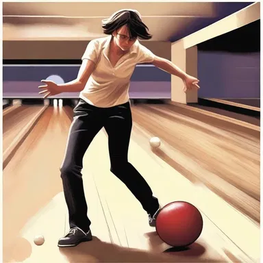 In the fantasy novel, the protagonist unknowingly crosses the foul line while bowling, which unleashes a magical force in the alley.