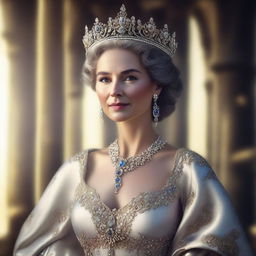 This is a high-resolution, realistic image of a beautiful queen