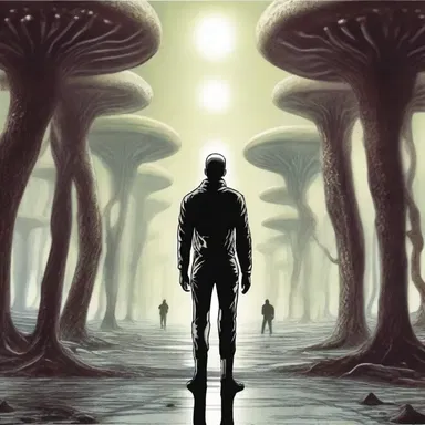 In the science fiction novel, the protagonist faces constant bedevilment by extraterrestrial beings.