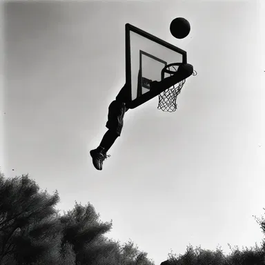 According to an ancient legend, the backboard was a gift from the gods, giving mortals the ability to soar through the air and perform amazing dunks.