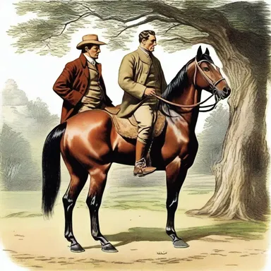 In the classic novel, the stubborn protagonist finally started to bridle and respond to the guidance of his wise mentor.