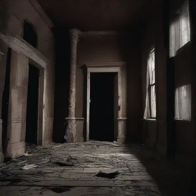 The dark and sinister atmosphere of the old haunted house was enough to bridle the nerves of anyone who dared to stay overnight.