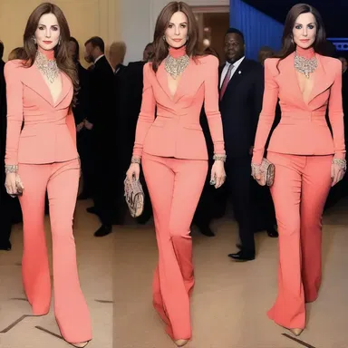 The bold and unconventional outfit she wore to the event was certain to bridle the conservative fashion norms of the evening.