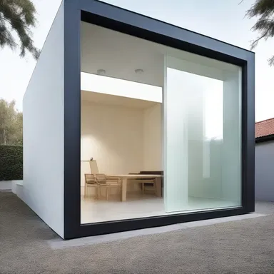 The minimalist design of the house reflected a sense of retardation, with the decrease in the number of walls and dividers.