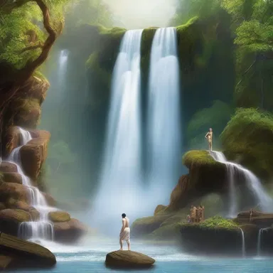 According to ancient mythology, the gods could cause a retardation in the natural elements, like freezing a waterfall in mid-air.