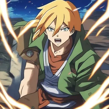 In the anime series, the main character possesses the ability to manipulate time, creating pockets of retardation to gain an advantage in battles against adversaries.