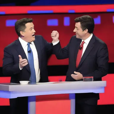 During the debate, Ted tried to make a cavil about the pronunciation of a word, but no one found it funny.
