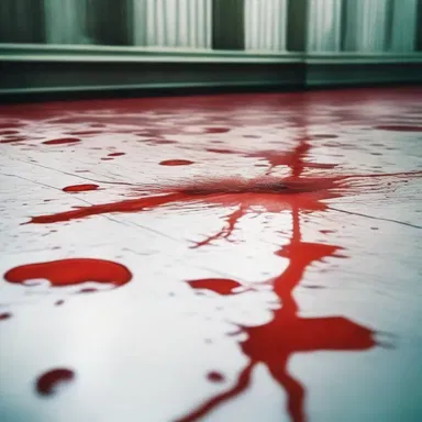 The suspenseful horror novel described the pedesis of blood droplets moving across the floor, creating an ominous atmosphere.