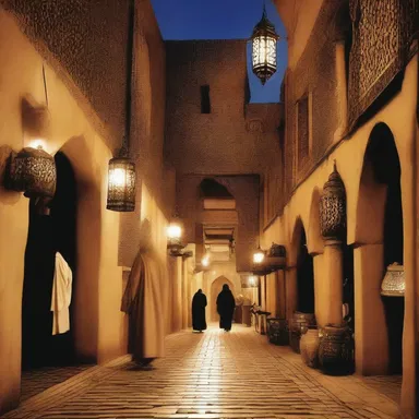 In Arabian mythology, it is believed that jinns often haunt the souk at night.