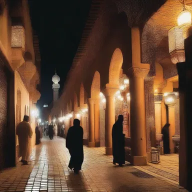 In Arabian mythology, it is believed that jinns often haunt the souk at night.