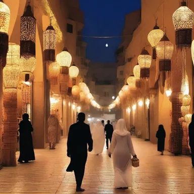 The young couple enjoyed a romantic evening stroll through the souk, surrounded by the aromas of spices and incense.