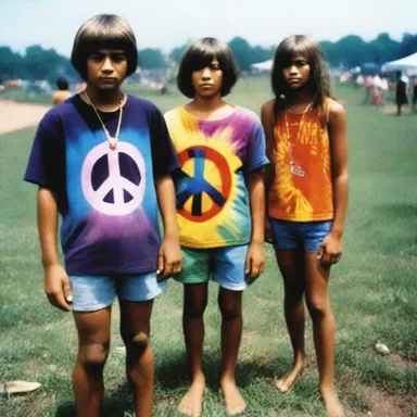 In the 1960s, wearing peace sign necklaces and tie-dye clothing became a fashionable way for youth to express their civil disobedience against the Vietnam War.
