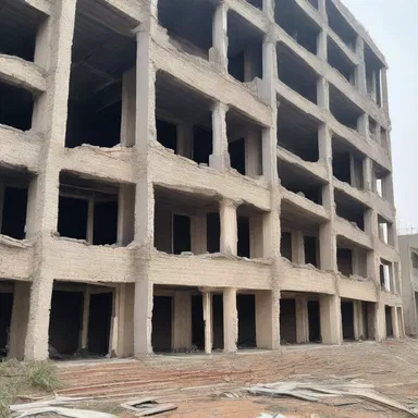 The substandard construction of the building led to numerous structural issues.