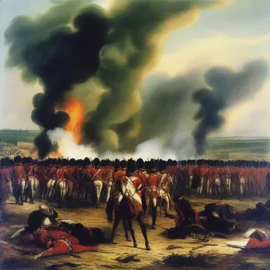 The substandard military strategy used in the Battle of Waterloo contributed to Napoleon's defeat.