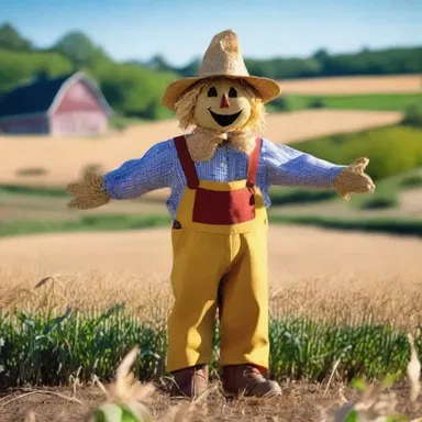 Why did the scarecrow visit the farm hereabouts? Because it heard it was outstanding in its field!