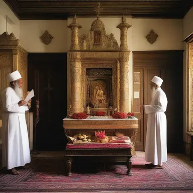 On the bank holiday, the faithful observe religious rituals and traditions in their homes.