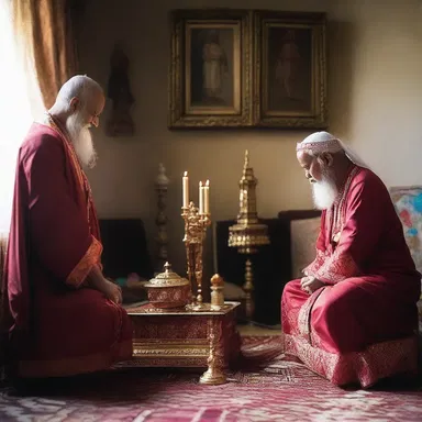 On the bank holiday, the faithful observe religious rituals and traditions in their homes.