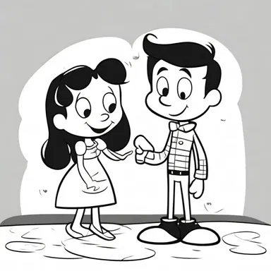The unromantic cartoon characters were more focused on silly adventures than romantic relationships.